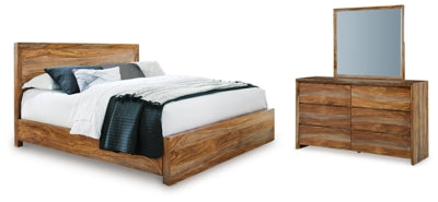 Dressonni Queen Panel Bed, Dresser and Mirror