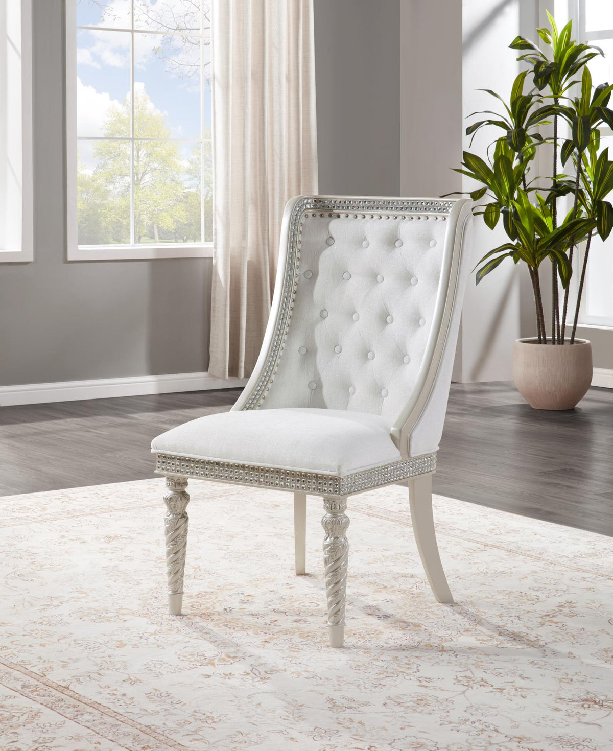 Silver 5-Piece Dining Set