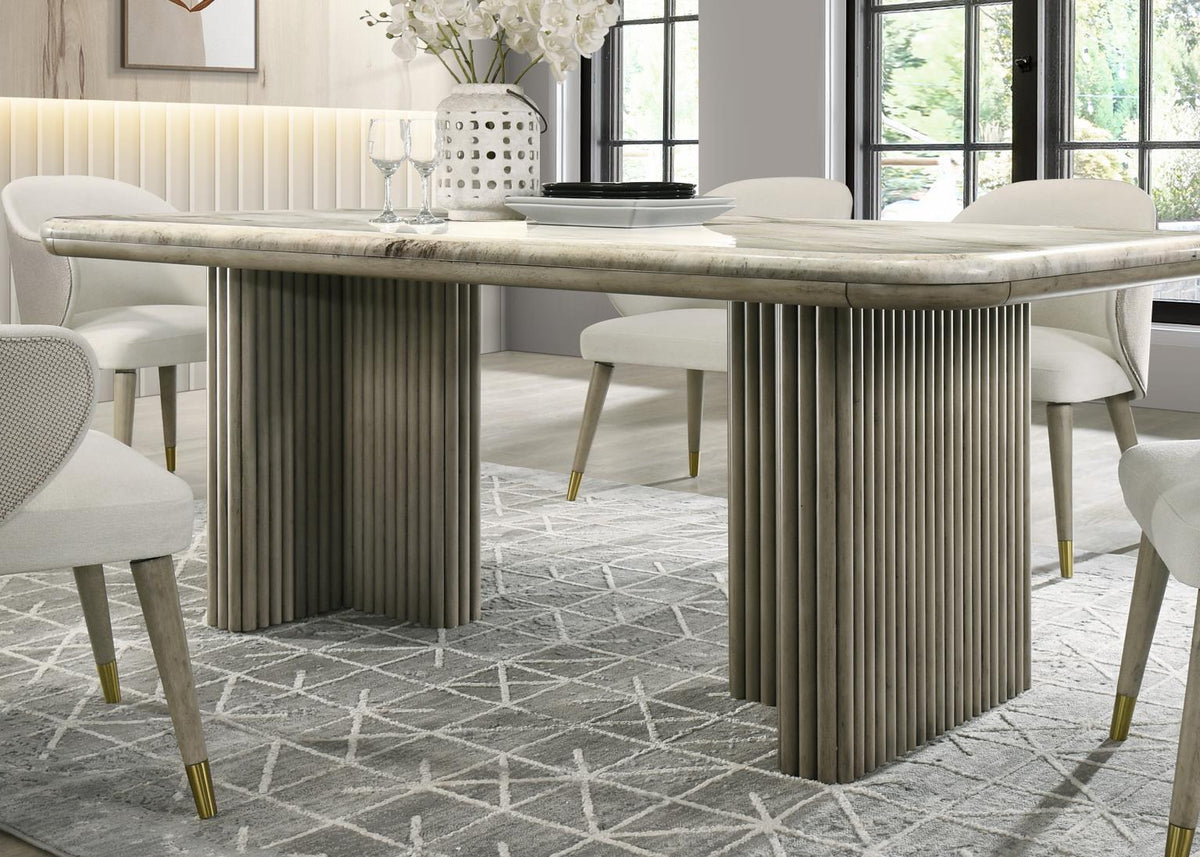 Gray Oak Rectangular 7-Piece Dining Set