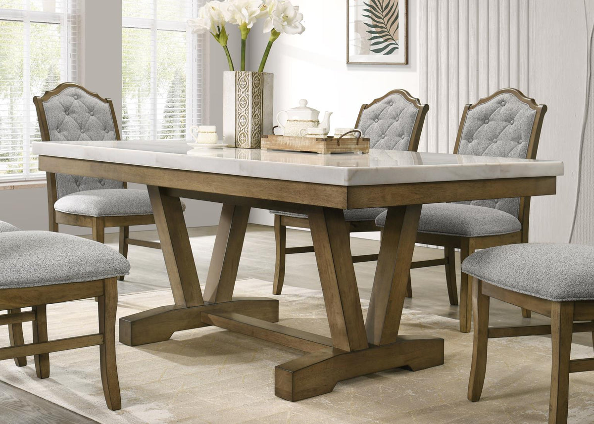 Dark Dry Brush Rectangular 5-Piece Dining Set D074