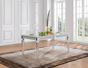 Silver/Mirror Dining Table
