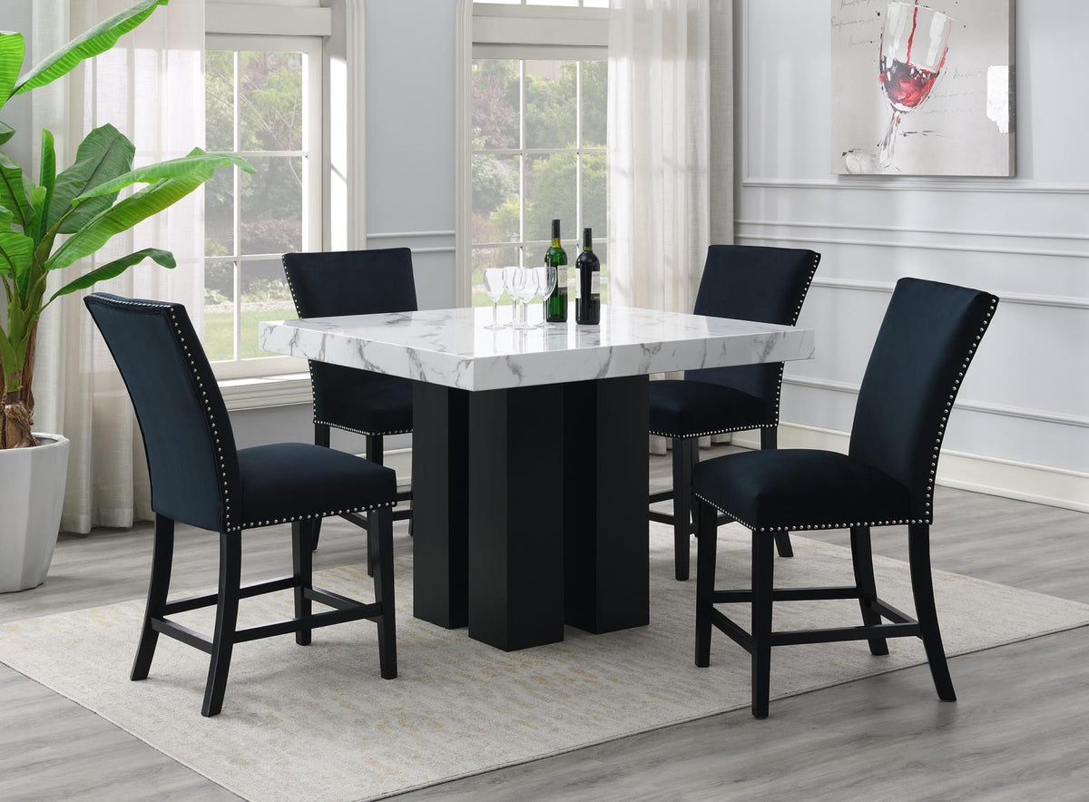 5-Piece Dining Set Black D130