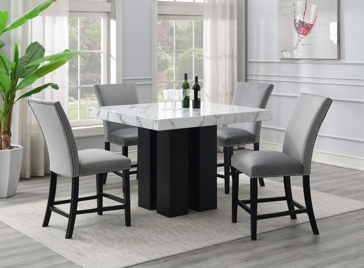 5-Piece Dining Set Gray D130