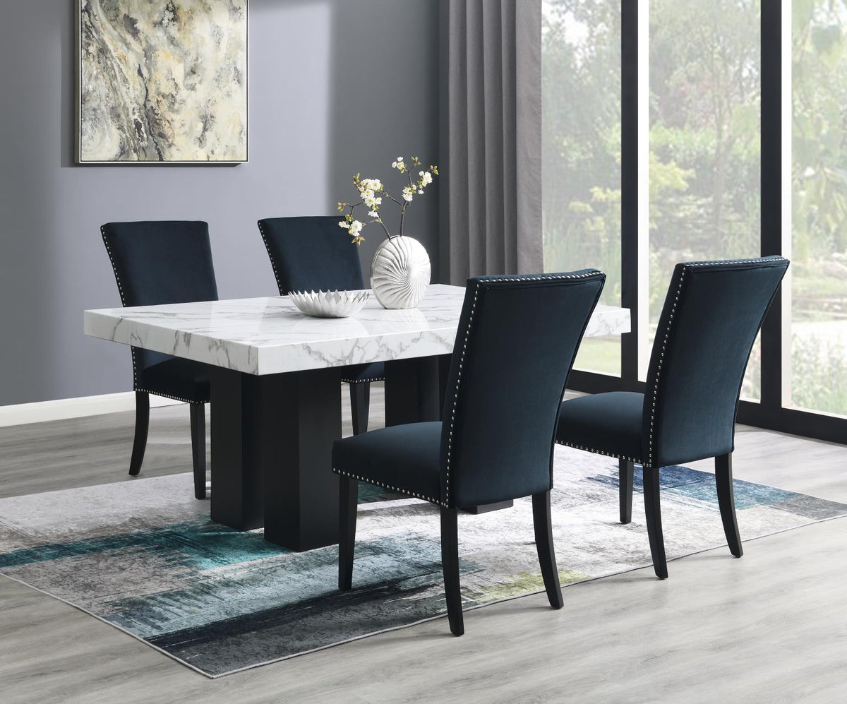 5-Piece Dining Set Black D131