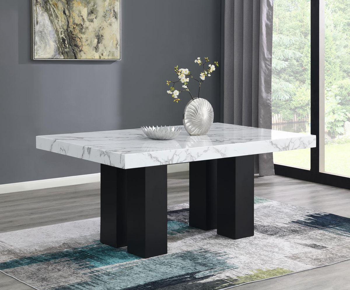 5-Piece Dining Set Gray D131
