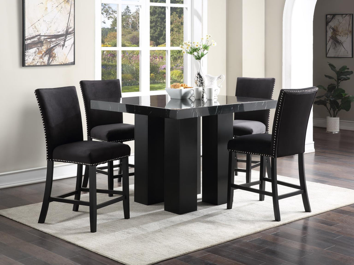 5-Piece Dining Set Black D132