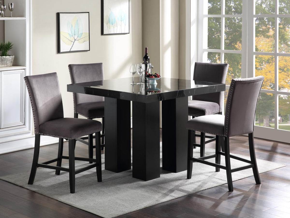 5-Piece Dining Set Gray D132