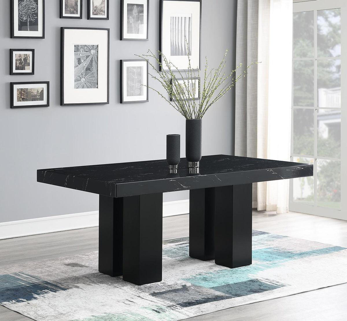 5-Piece Dining Set Blue D133