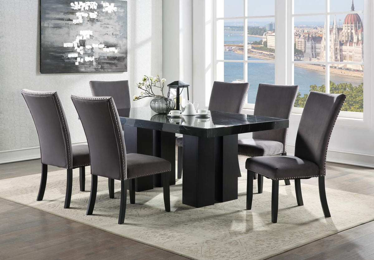 7-Piece Dining Set Gray D133