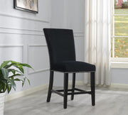 Black Velvet Counter Chair