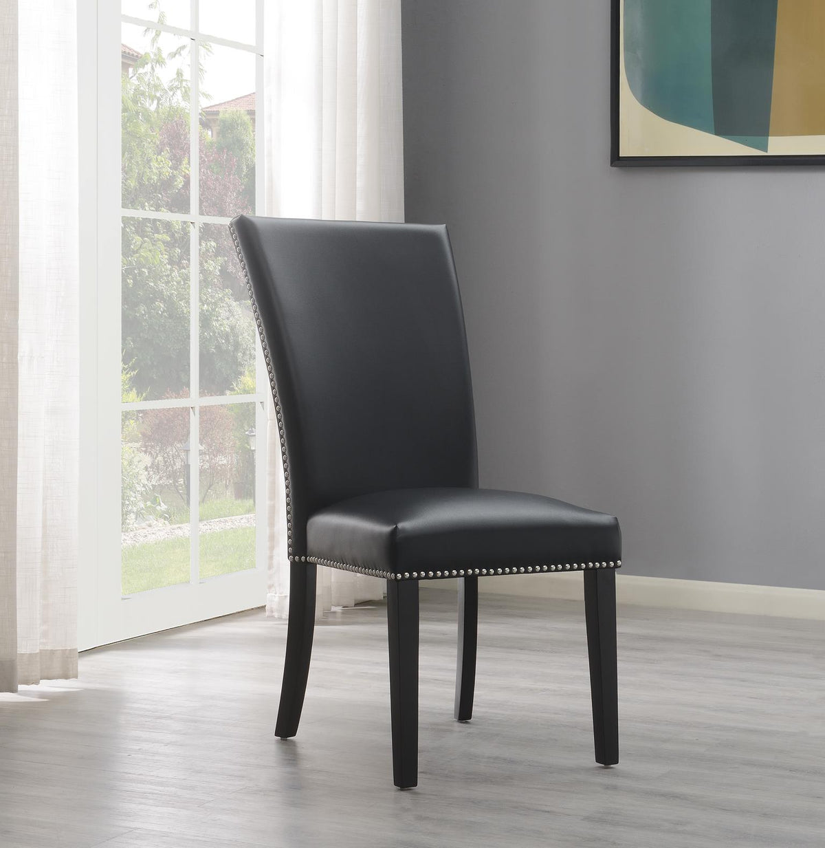 Black Velvet Dining Chair