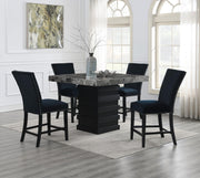 5-Piece Dining Set Black D136