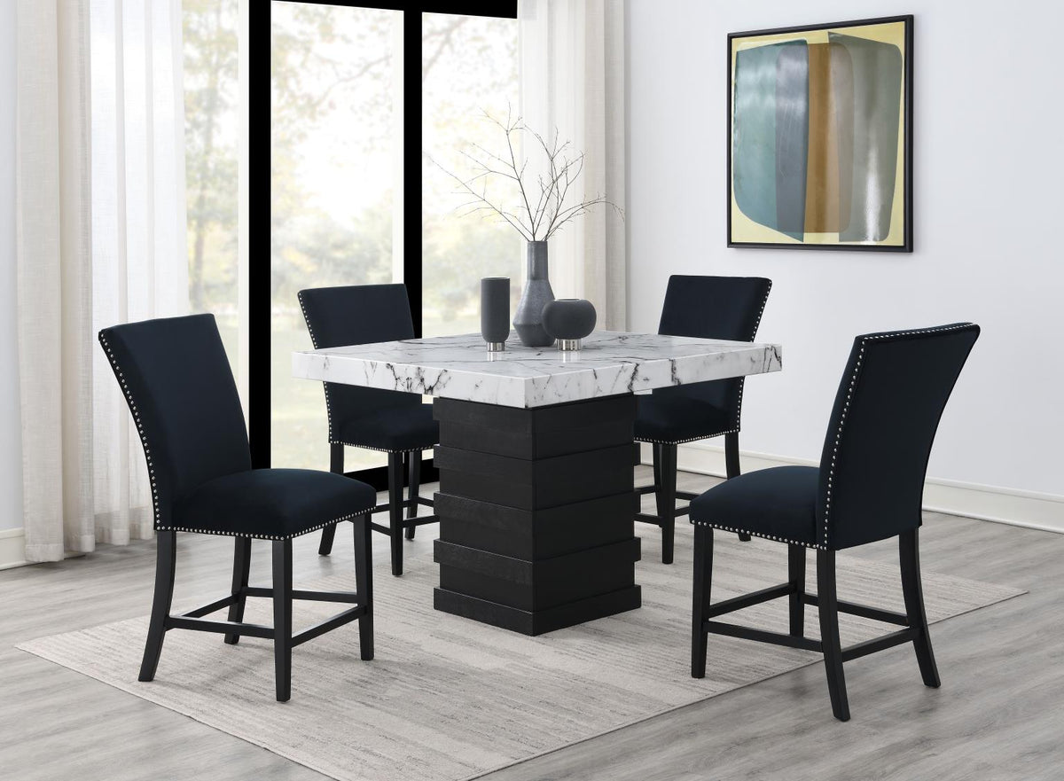 5-Piece Dining Set Black D138