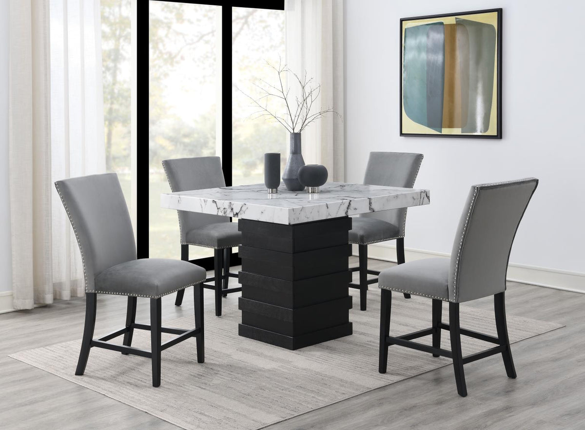 5-Piece Dining Set Gray D138