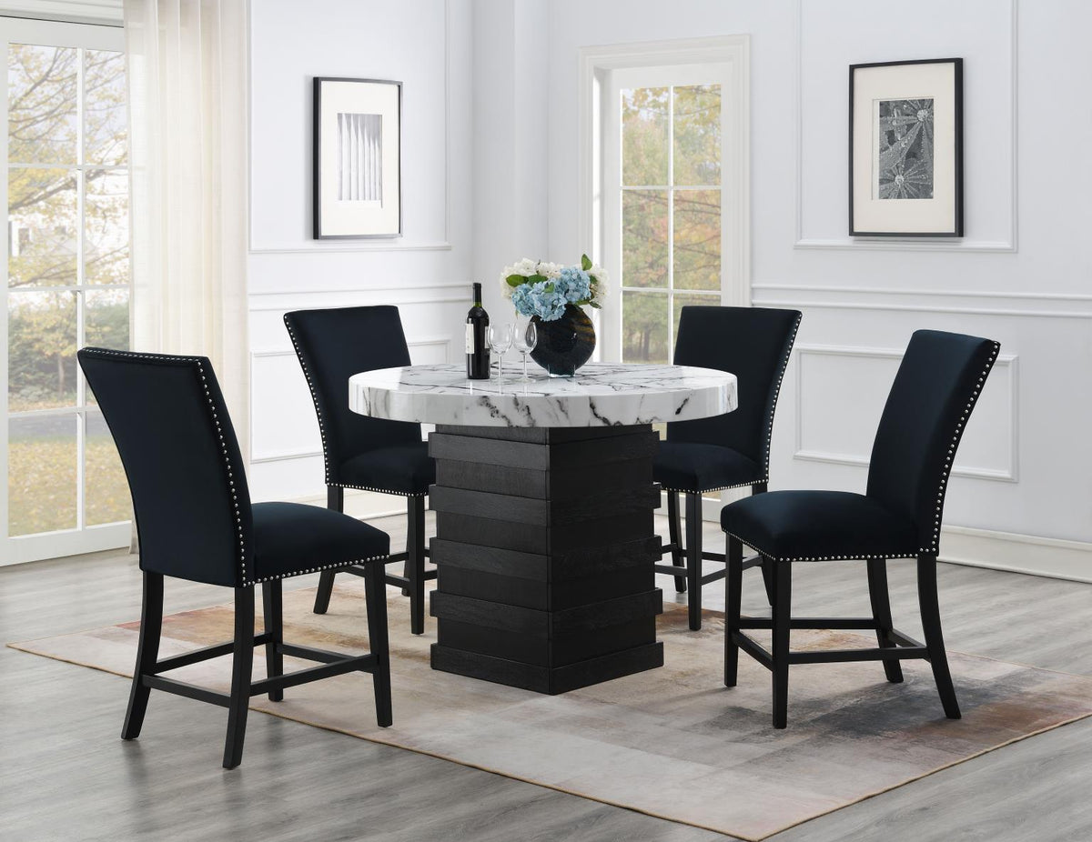 5-Piece Dining Set Black D141