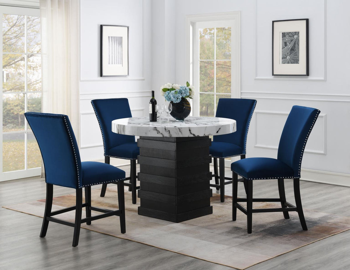 5-Piece Dining Set Blue D141