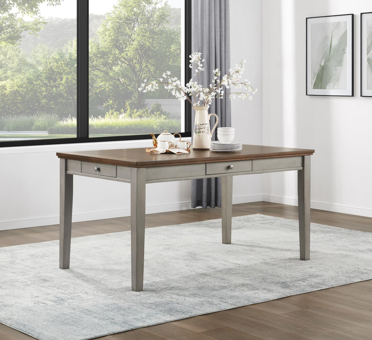 Gray Dining Table