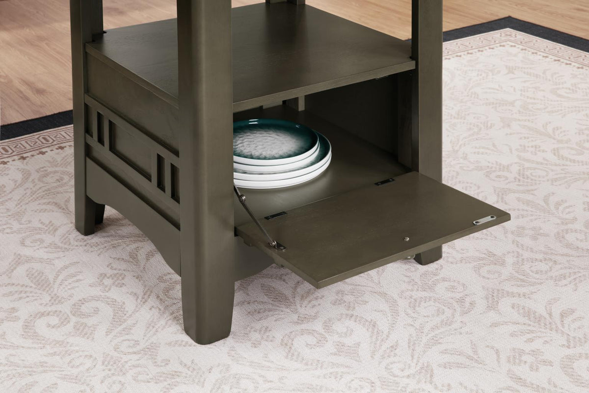 Gray Counter Height Extension 5-Piece Dining Set