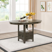 Gray Counter Height Extension Table Wire Brush