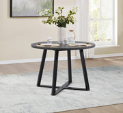 Black Round Dining Table