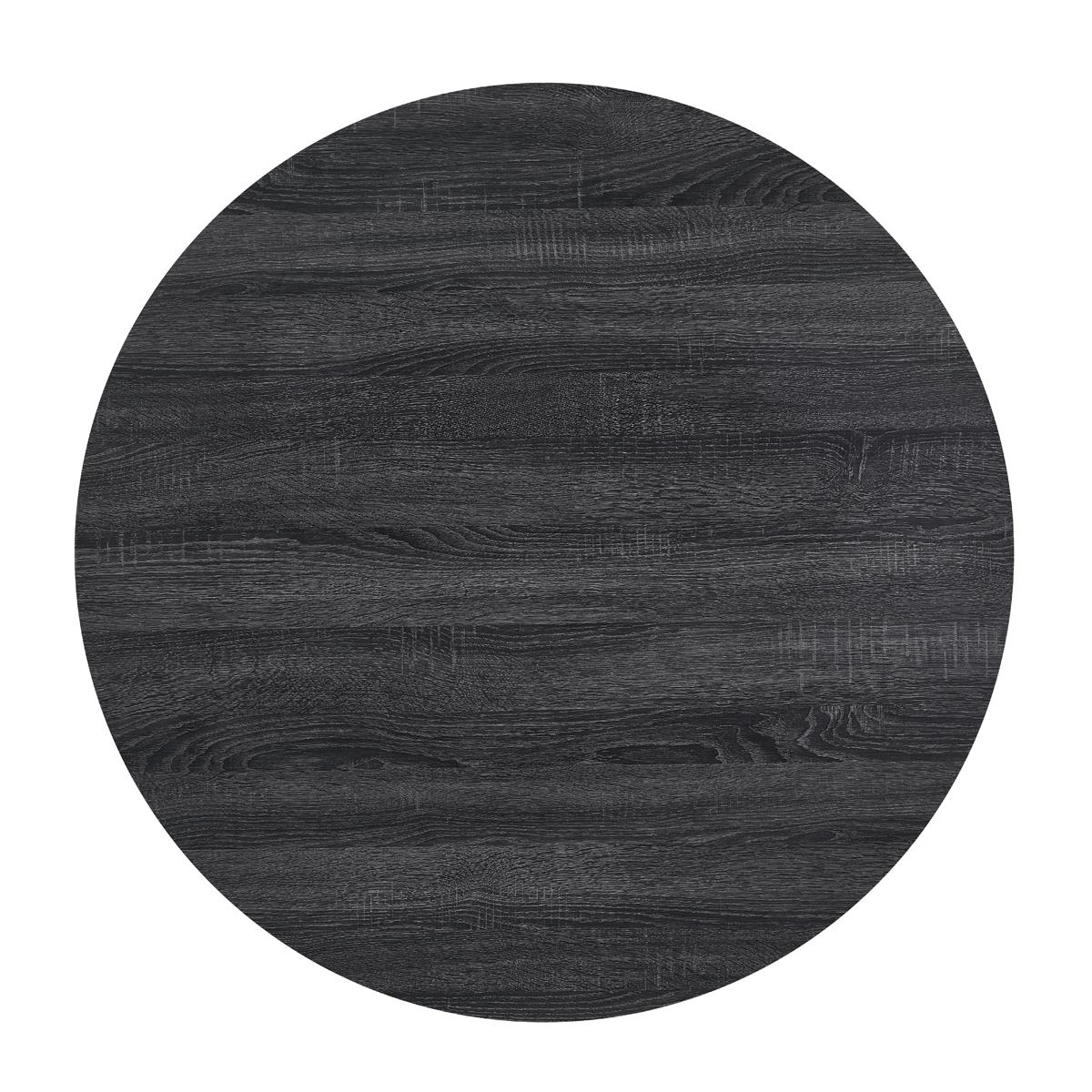 Black Round 5-Piece Dining Set