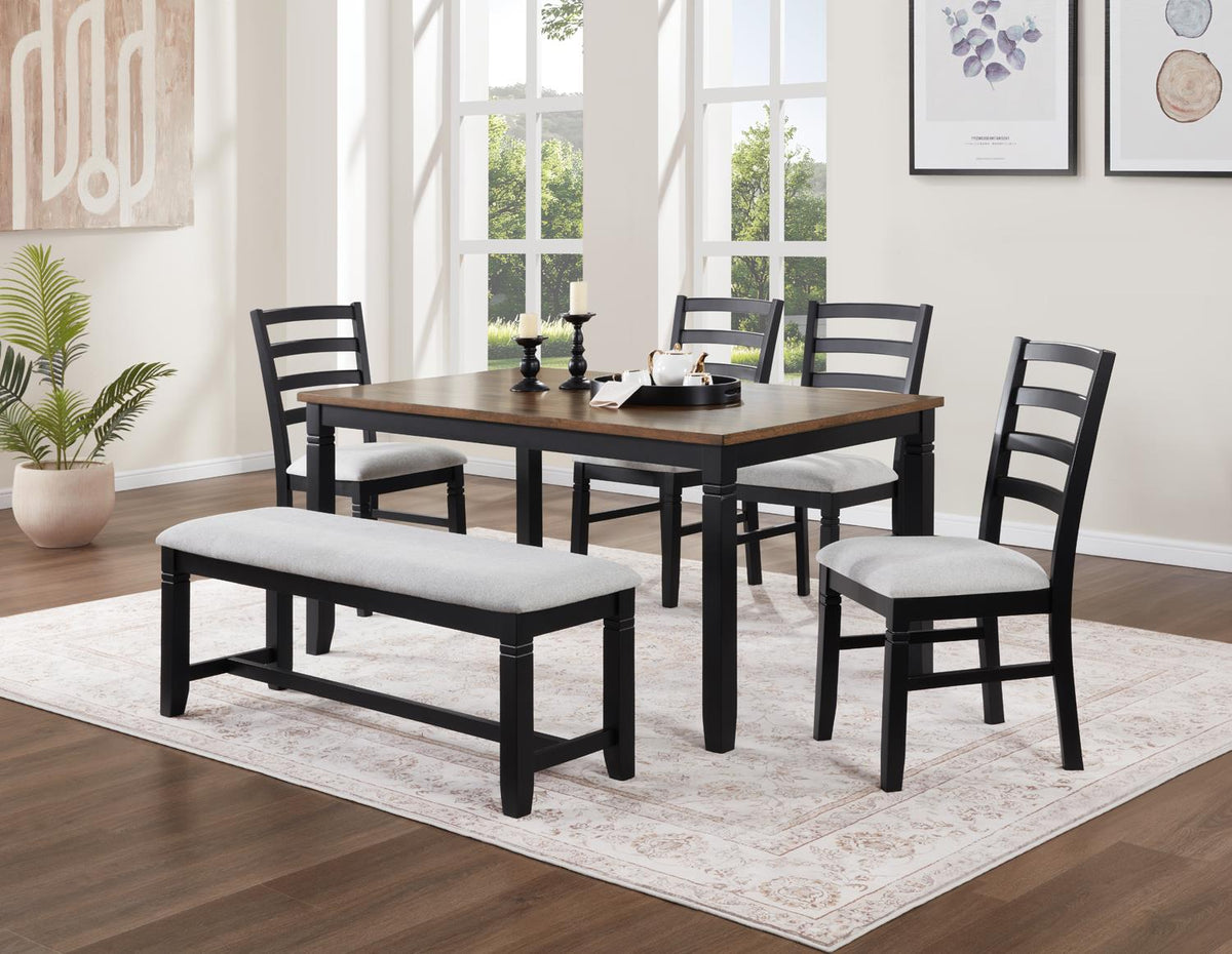 Black 5-Piece Dining Set D198