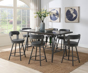 7-Piece Dining Set Gray D208