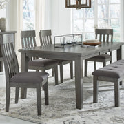 Hallanden Dining Table, 4 Chairs, and Bench