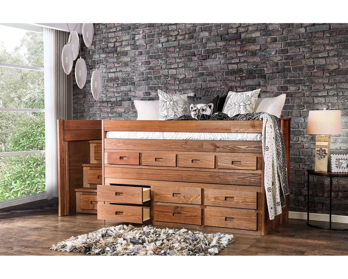 Cleo Captain Bed - Mahogany