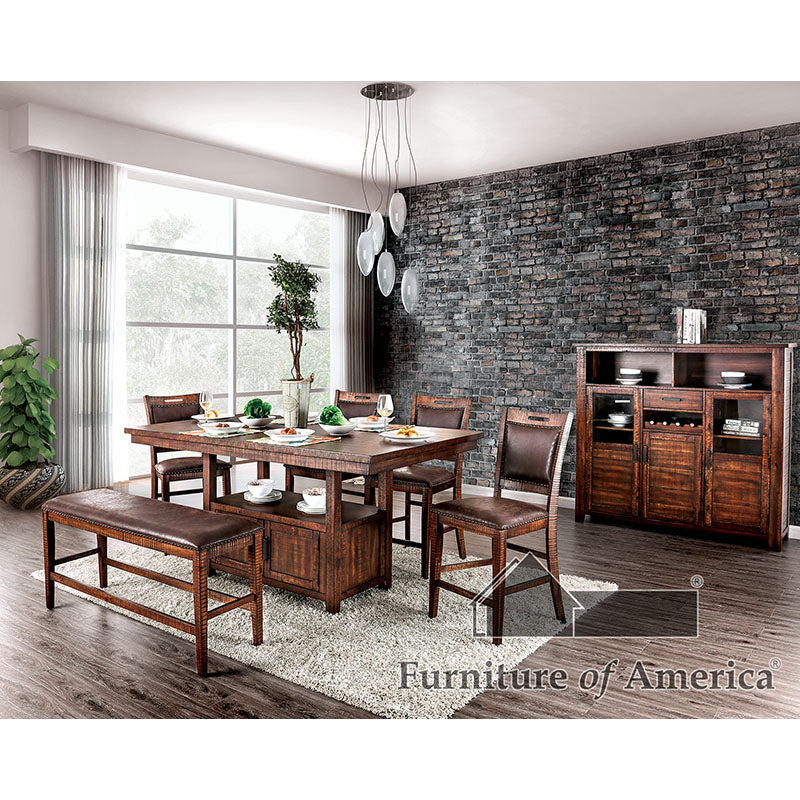 Wichita Counter Height Chair - Light Walnut
