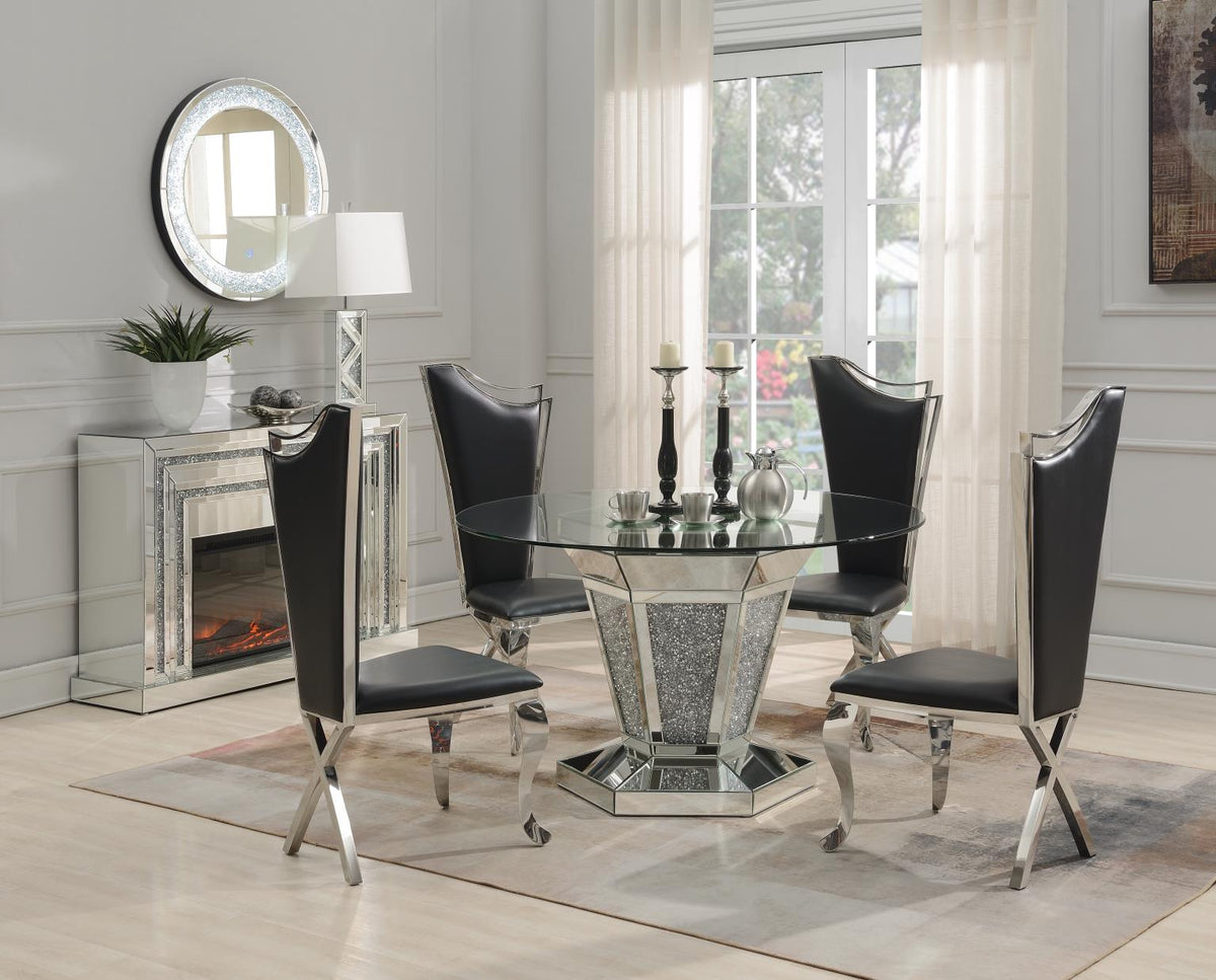 5-Piece Dining Set Leather G100