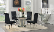 5-Piece Dining Set Velvet Blk G100