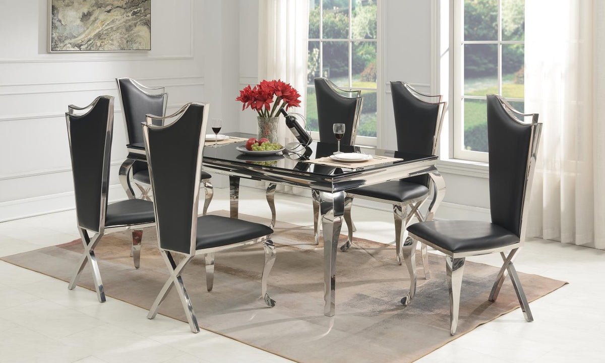 Black Rectangular Dining Table