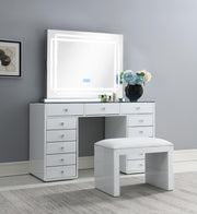 Glamour Vanity Set (Dresser + Mirror Bluetooth Speaker With Lights)