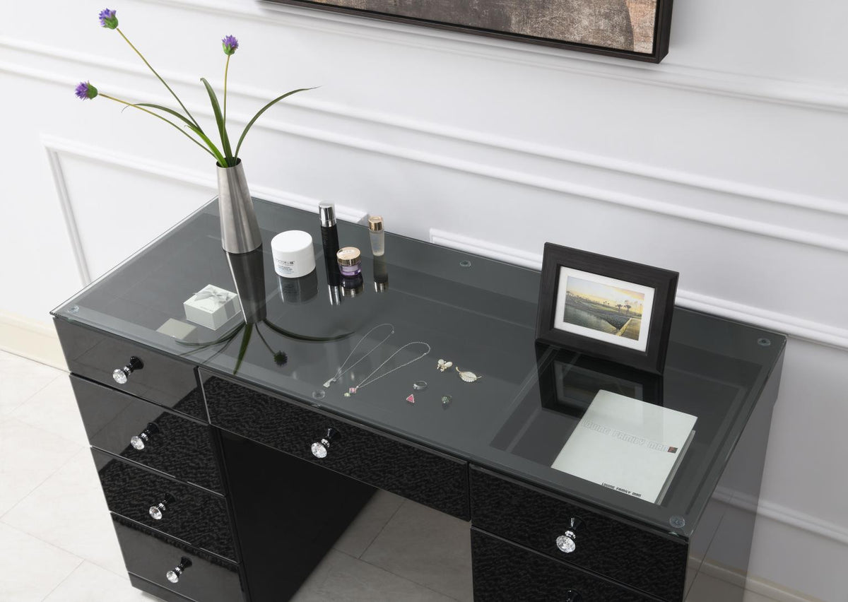 Glamour Vanity Set (Dresser + Mirror Bluetooth Speaker With Lights)