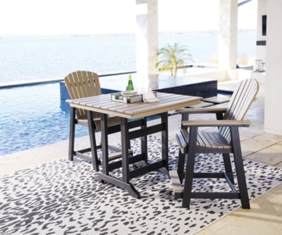 Fairen Trail Outdoor Counter Height Dining Table with 2 Barstools