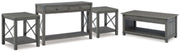 Freedan Lift-top Coffee Table, 2 End Tables and Console