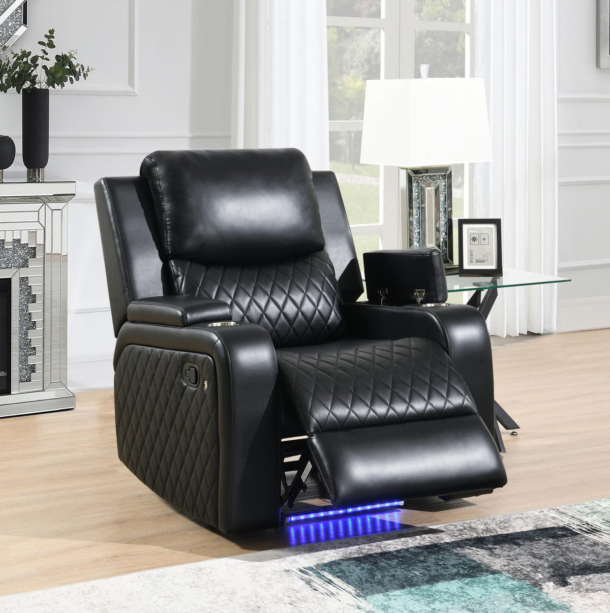 Black LED Motion Chair