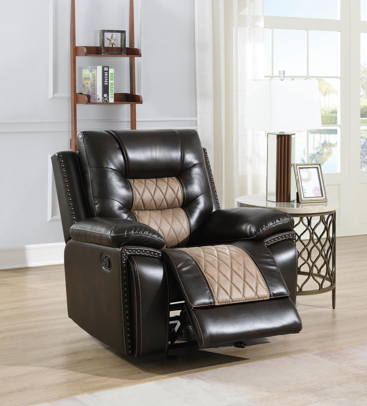 Brown Motion Glider Chair