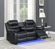 Black Motion LED Sofa