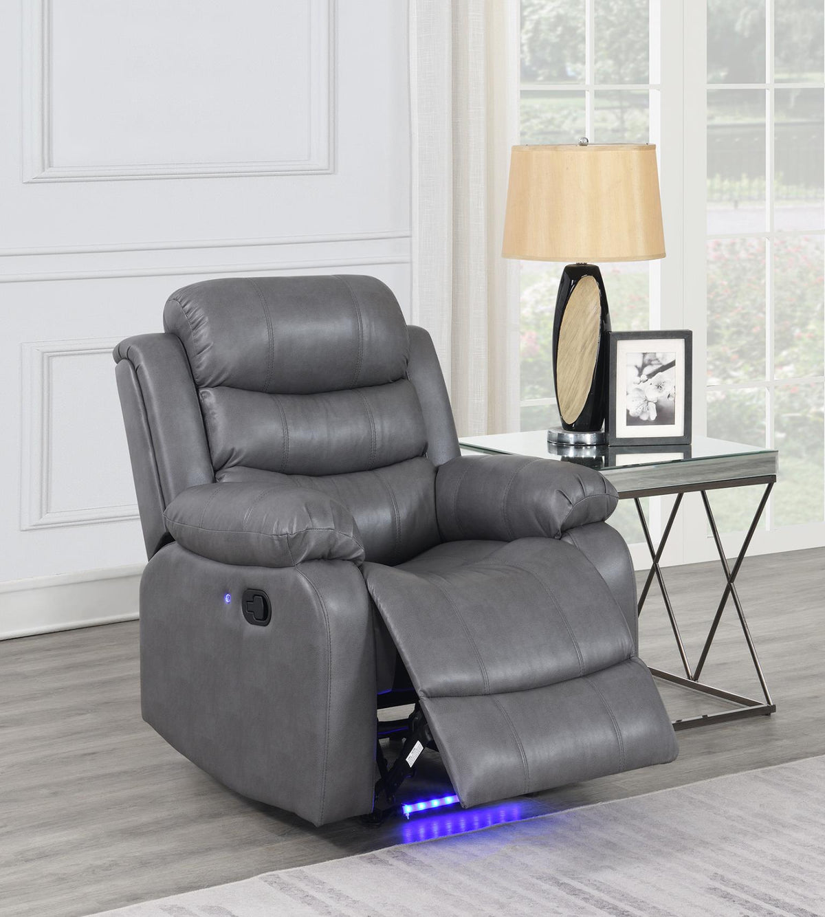 Gray Motion LED Chair