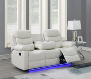 White Motion LED Sofa