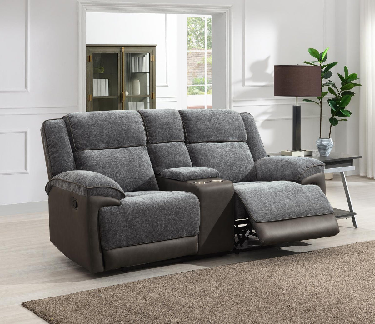 Gray Motion Loveseat