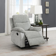 Gray Corduroy Motion Chair