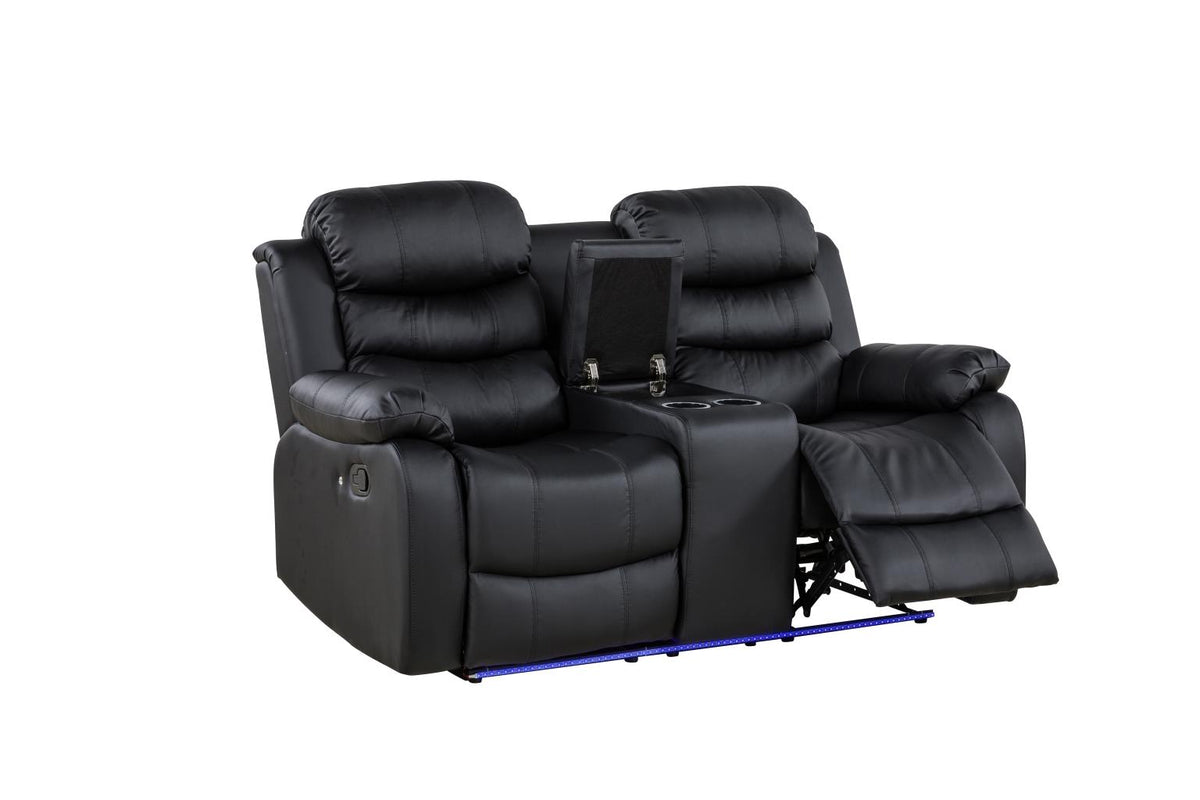 Black Motion Loveseat