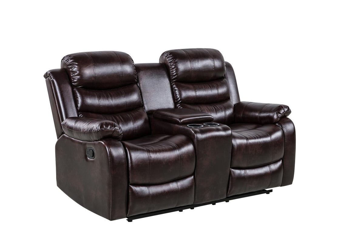 Brown Motion Loveseat