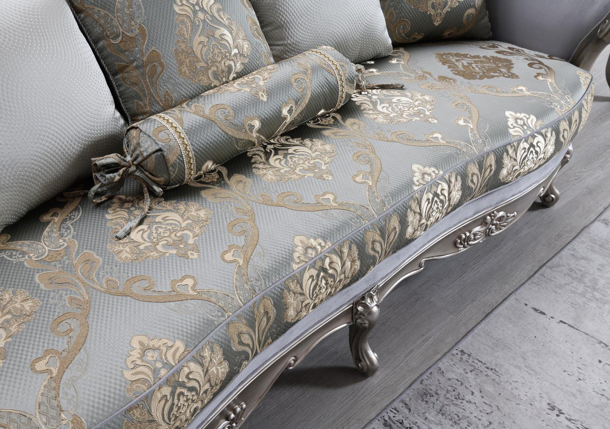 Traditional Gray 2-Piece Living Room Set U198