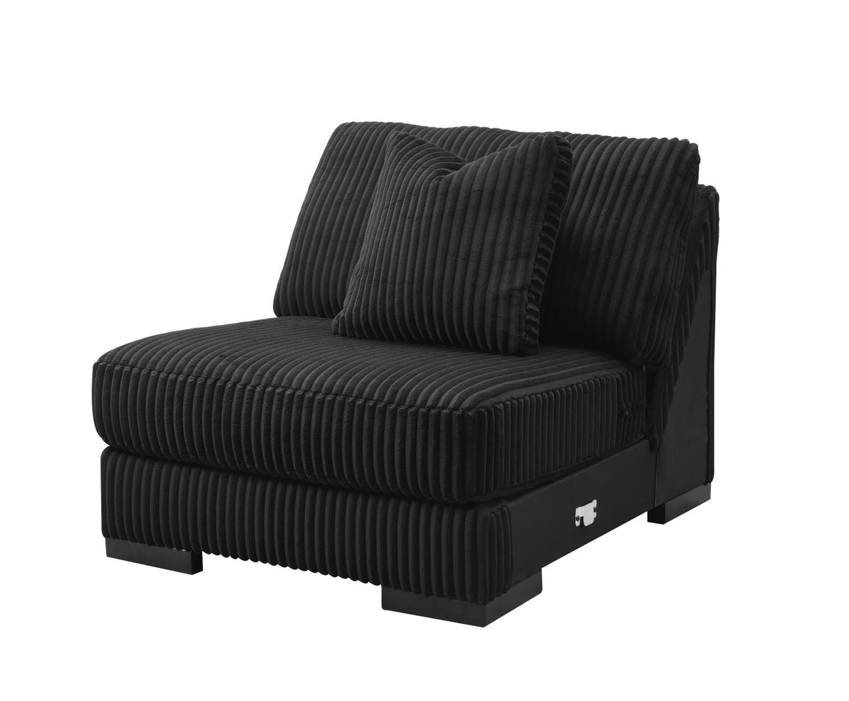 Black Armless Chair