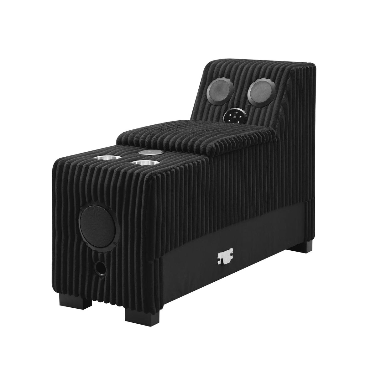 Black Console with Speaker & Wireless Charge