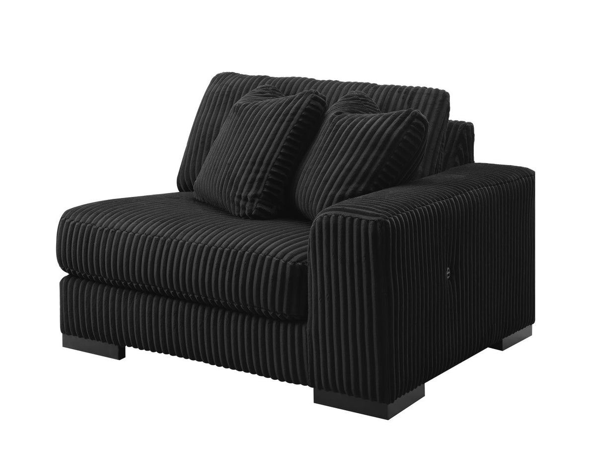 Black Right Chair with USB-C Charger